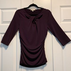 41 Hawthorn Stitch Fix Purple Twist Blouse Size M